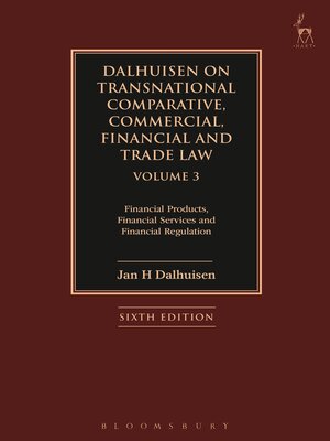 cover image of Dalhuisen on Transnational Comparative, Commercial, Financial and Trade Law Volume 3